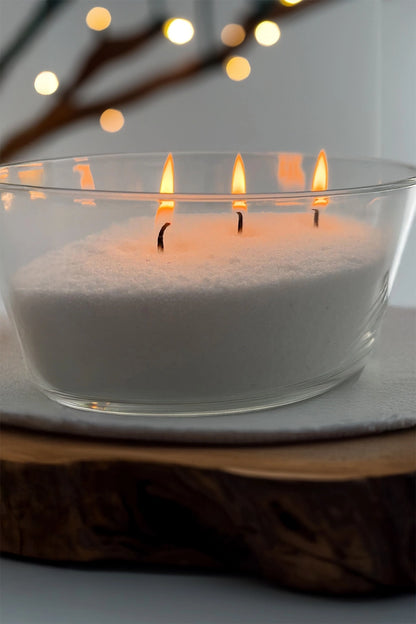 Sand Candle Unscented-White