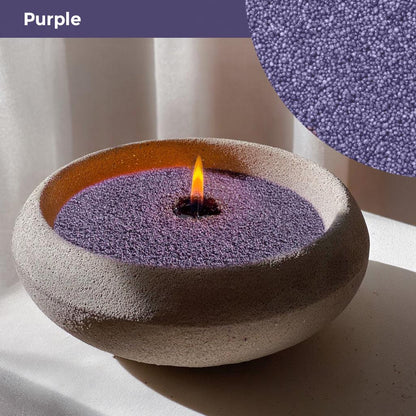 18oz Pearled Candle Unscented-Colored