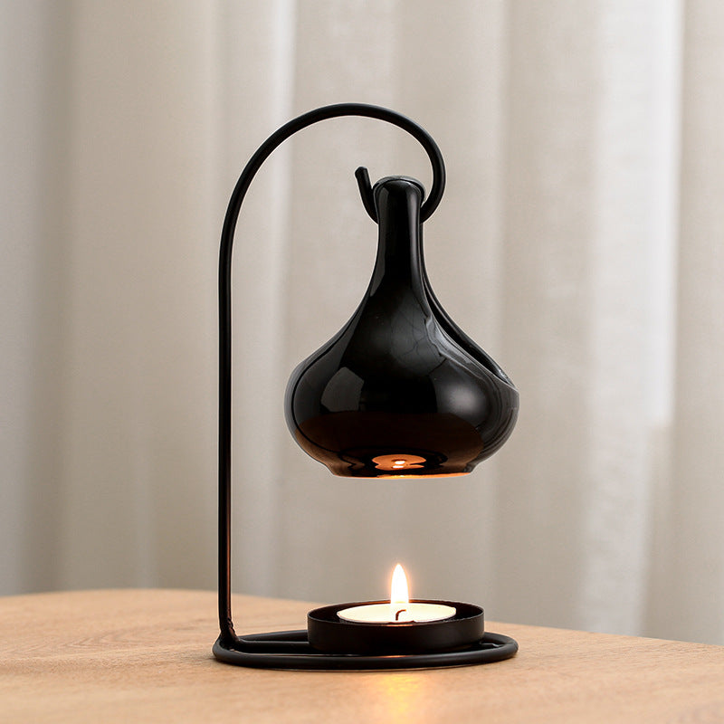 Black Hanging Candle Lantern