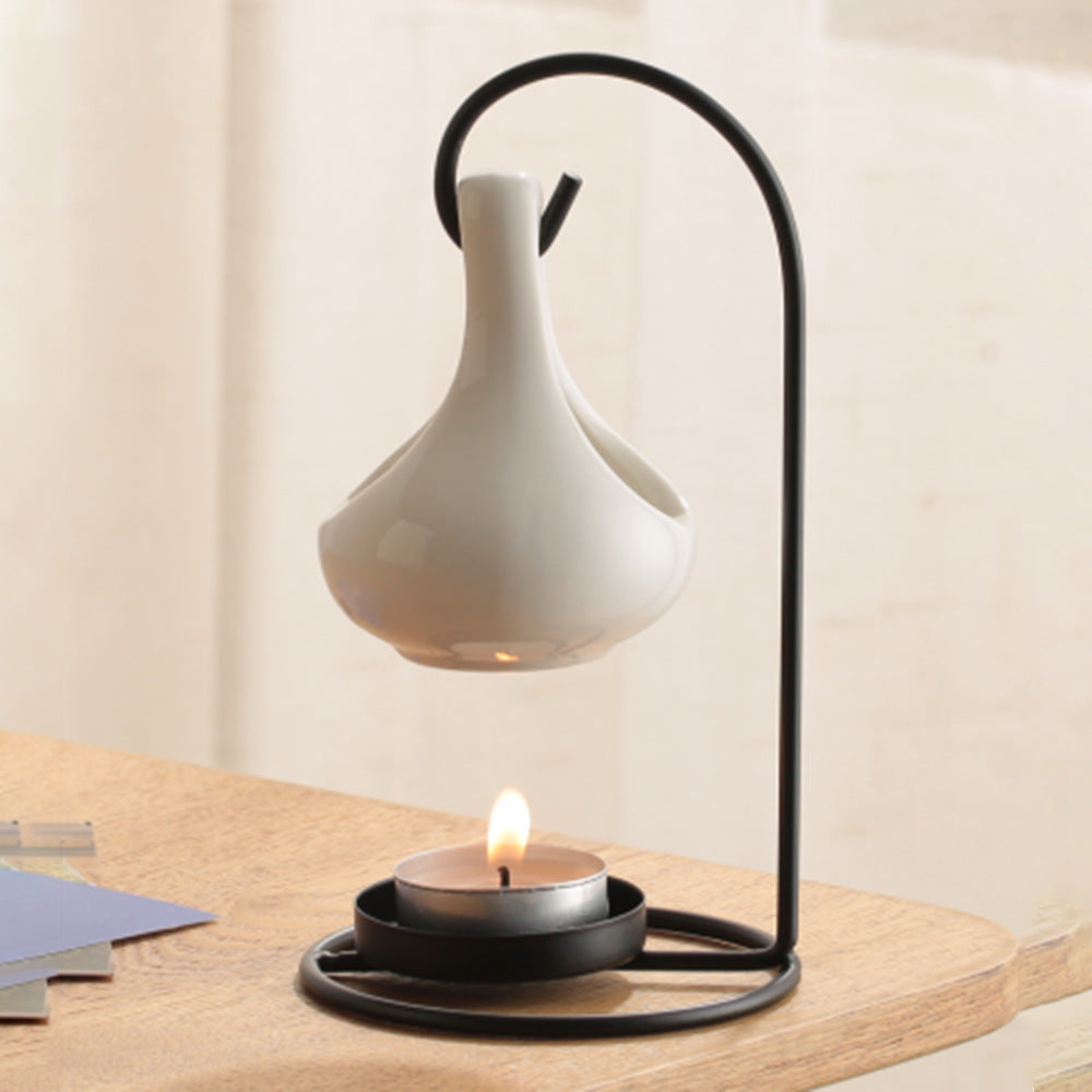 Black Hanging Candle Lantern