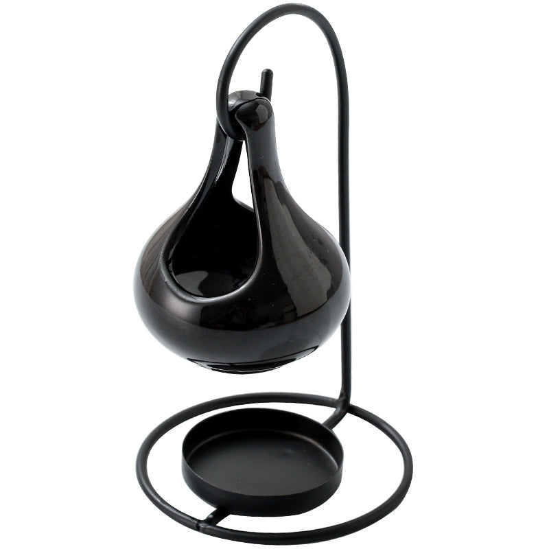 Black Hanging Candle Lantern