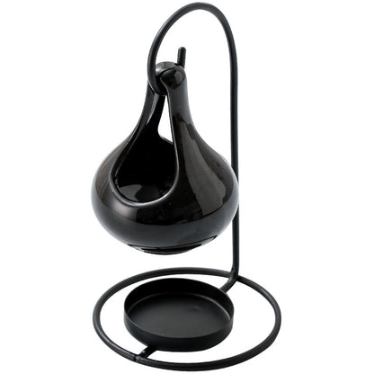 Black Hanging Candle Lantern