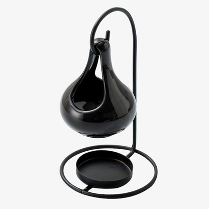 Black Hanging Candle Lantern