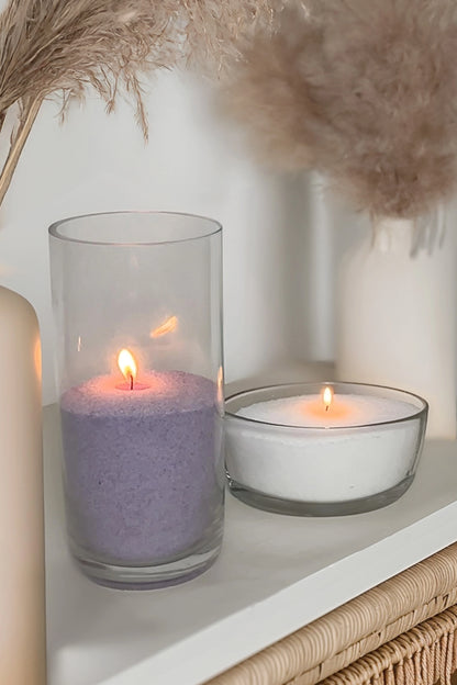 Sand Candle Unscented-White