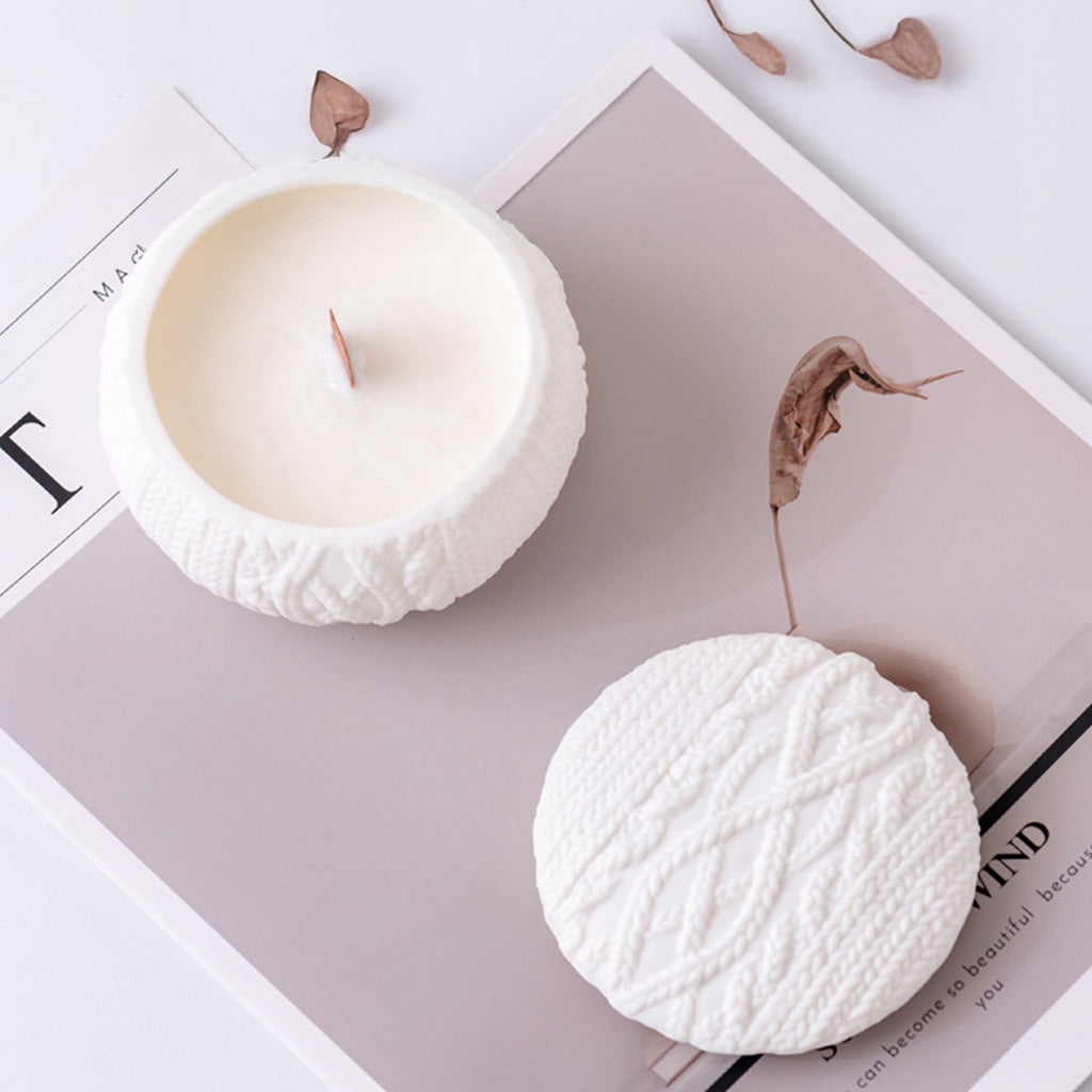 VintageWick &amp; Clay Candle Container