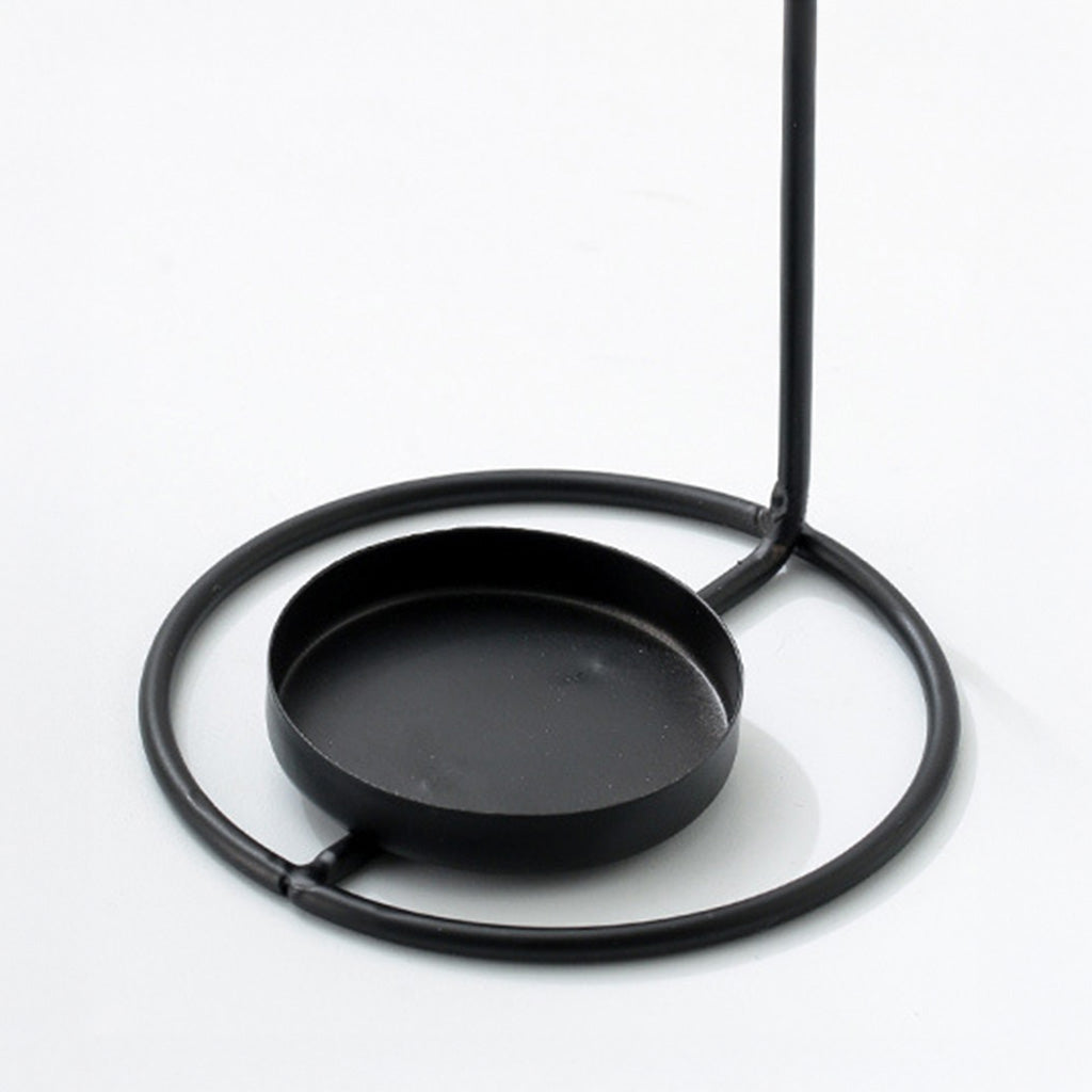 Black Hanging Candle Lantern