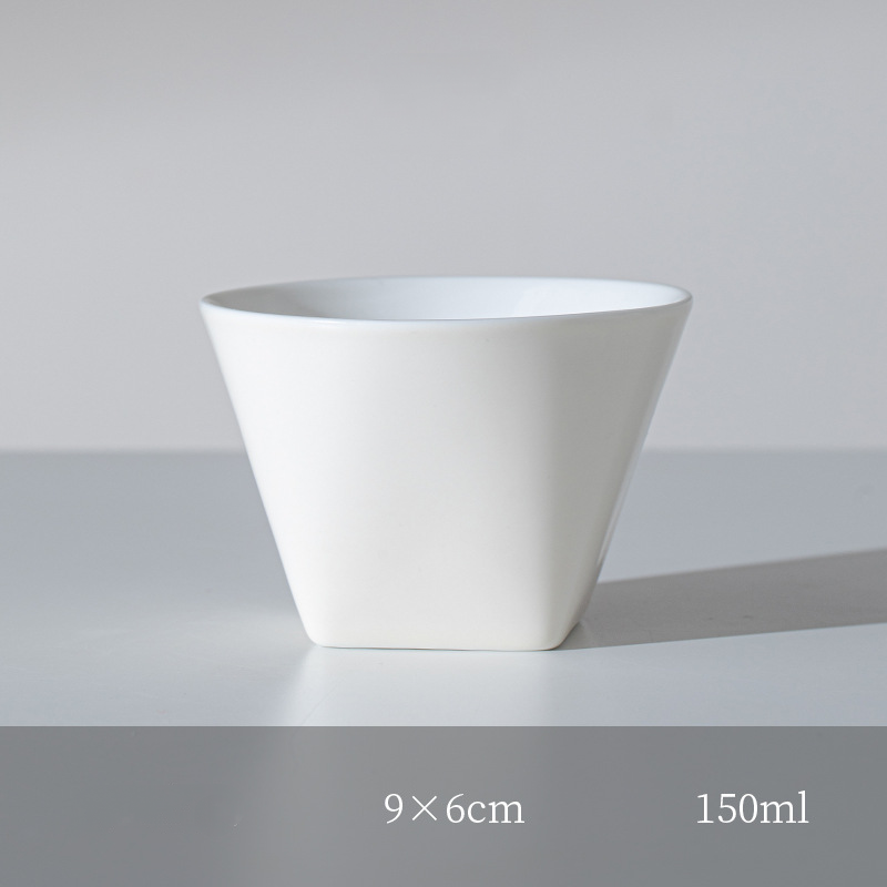 White Ceramic Candle Container