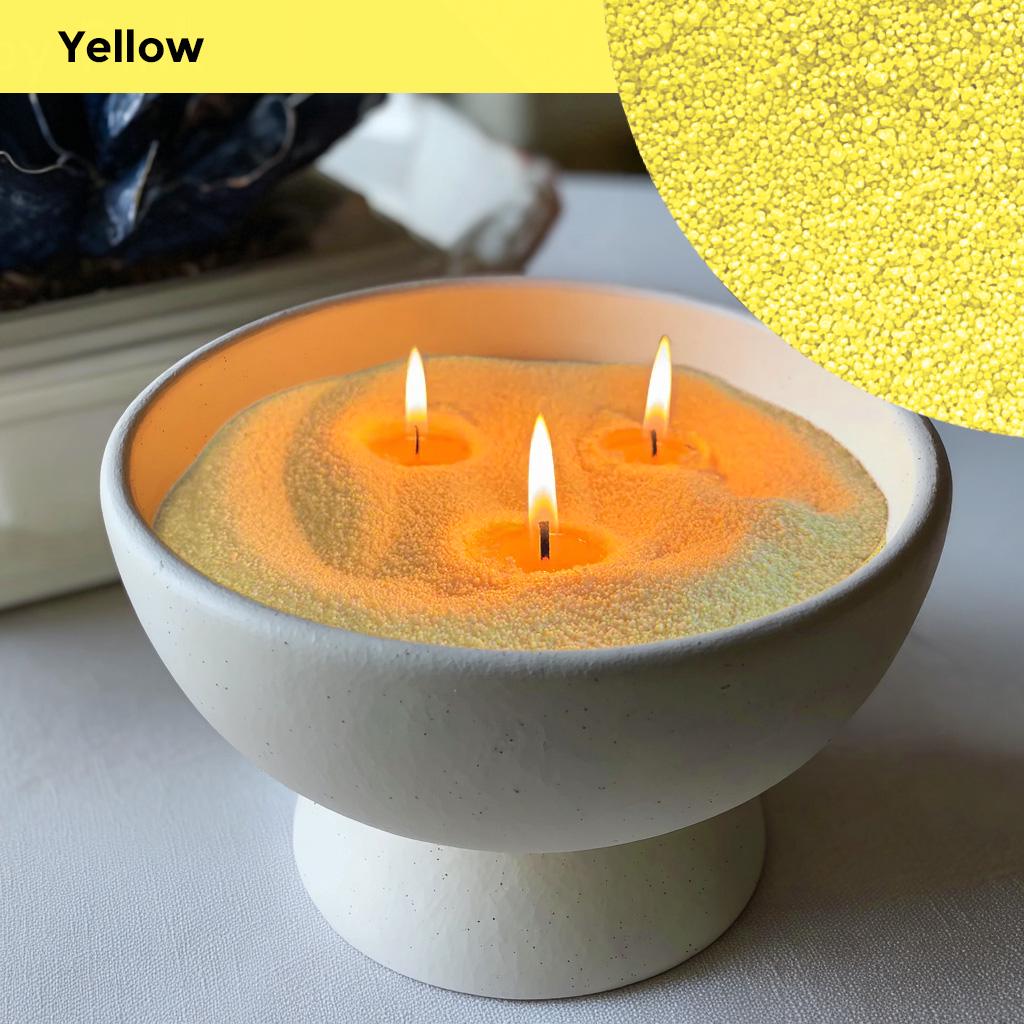 18oz Pearled Candle Unscented-Colored