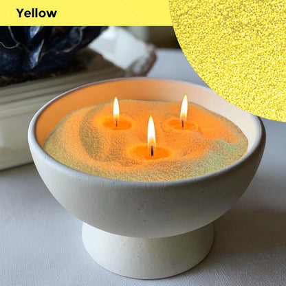 18oz Pearled Candle Unscented-Colored