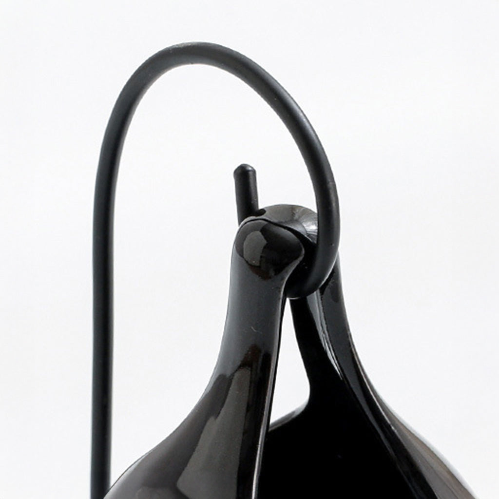 Black Hanging Candle Lantern