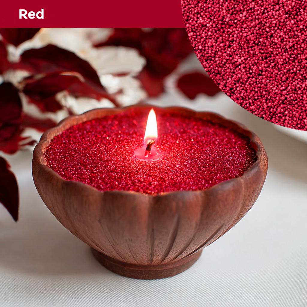 18oz Pearled Candle Unscented-Colored