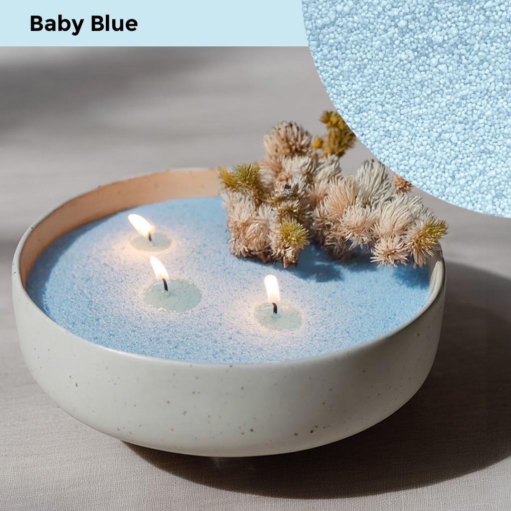 18oz Pearled Candle Unscented-Colored